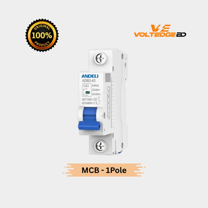 vmn7f5 Single Pole MCB Andeli 6 / 10 / 16 / 20 / 32 A